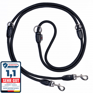 Verstellbare Hundeleine - Schwarz - 3 Meter